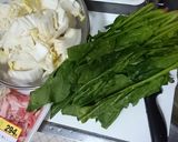 ほうれん草と白菜のスープカレー☆作り方1写真