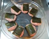 レンジ料理 - 挽き肉の磯辺焼き作り方2写真