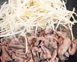 シャキシャキもやしと牛肉のガーリック醤油作り方3写真