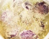 紫芋の天ぷら 簡単卵なし 弁当夕食作り方4写真