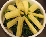 ほうれん草とヤングコーンのココットカマン作り方4写真