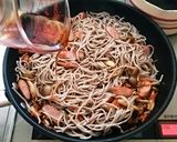 蕎麦とわさびタレの和風パスタ作り方5写真