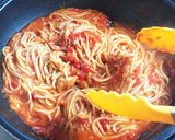 とろけるチーズ入りトマトとツナのパスタ☆作り方5写真