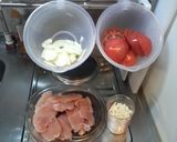 レンジ料理 - 鶏肉トマトチーズ重ね蒸し作り方1写真