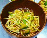 激安節約もやしとアボカド焼き肉タレ焼き作り方5写真