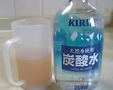 りんごシャーッベットの煮汁でジュース作り方1写真