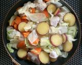 鶏胸肉と薩摩芋の簡単トマトシチュー。作り方7写真