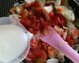 鶏胸肉と薩摩芋の簡単トマトシチュー。作り方9写真