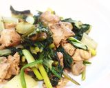 バター醤油のシンプルな鶏の軟骨野菜炒め作り方4写真