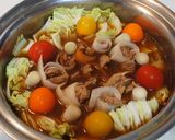 大豆のお肉で、巻き巻きりぼん・カレー鍋作り方5写真