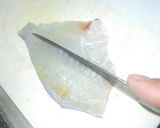 カワハギの薄皮の剥きかた作り方4写真