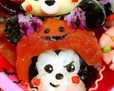 ツムツム☆ハロウィン キャラ弁作り方1写真