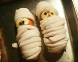 ウインナーとはんぺんのミイラ作り方2写真