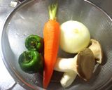 豚ひき肉の野菜ハンバーグ作り方1写真
