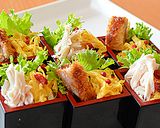 マスに入ったおすし☆ 蒸し鶏＆トンカツ作り方7写真