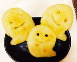 ハロウィンに★おばけのポテトもち作り方4写真