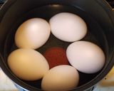 水から茹でる！なんちゃって半熟煮玉子！作り方1写真