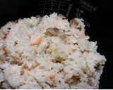 ◆炊飯器DE秋鮭と舞茸のもっちりおこわ◆作り方5写真