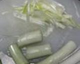 大豆肉とネギの炒め物作り方1写真