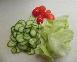簡単★ぬるチーズと野菜のサンドイッチ作り方1写真