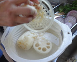 伊豆沼れんこんのすりおろし粥作り方1写真