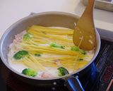 ブロッコリークリーム味噌ワンポットパスタ作り方9写真