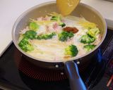 ブロッコリークリーム味噌ワンポットパスタ作り方10写真