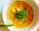 青パパイヤと豆腐のエスニックスープ作り方6写真