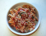 胡麻たっぷり！豚キムチのココットカマン♫作り方4写真