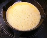スキレットで超簡単！和風的な挽肉オムレツ作り方3写真