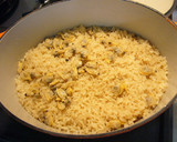 ルクルーゼであさりの炊き込みご飯作り方6写真