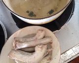 身体あたたまる❤︎鶏首スープ作り方1写真