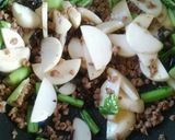 かぶとミンチ(大豆のお肉)の味噌いため作り方3写真