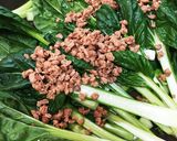 大豆のお肉&タアサイ！スタミナ風おつまみ作り方4写真