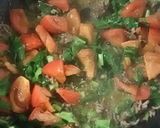アスパラ菜とトマトと乾麺でパスタ風作り方4写真