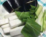 はんぺんとなすとチンゲン菜の煮浸し作り方1写真