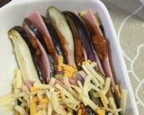 ワインのお供に、なすのミルフィーユ焼き作り方2写真
