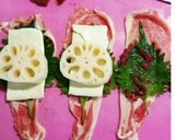 蓮根の梅しそチーズ豚巻きフライ作り方2写真