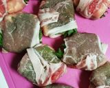 蓮根の梅しそチーズ豚巻きフライ作り方3写真