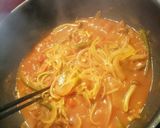 フライパンひとつでカレートマトパスタ作り方6写真