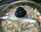 秋刀魚と舞茸のお鍋で炊き込みご飯。作り方6写真