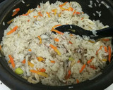 秋刀魚と舞茸のお鍋で炊き込みご飯。作り方8写真