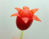 ミニトマトで作る簡単お花の飾り切り作り方4写真