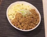 鍋一つ！発芽米と大豆たっぷりの2色丼♪作り方10写真
