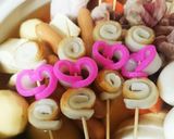 おでんやお弁当に♪竹輪とカマボコの飾り串作り方6写真