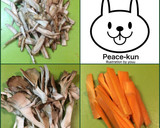 牛肉とごぼうと舞茸のうま〜い煮。作り方1写真