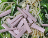 ダイエット用小松菜と卵のコンニャク麺炒め作り方8写真