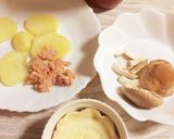 椎茸とジャガイモの重ね焼きカマンココット作り方2写真