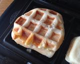 アメリカン食パンでチェダーチーズワッフル作り方5写真