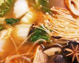 爽やかシソ団子と☆竹輪とんこつ味噌鍋作り方3写真